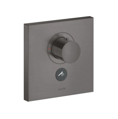 AXOR-HG-AXOR-ShowerSelect-Thermostat-HighFlow-Unterputz-eckig-fuer-1-Verbraucher-und-einen-zusaetzlichen-Abgang-Brushed-Black-Chrome-36716340 gallery number 1